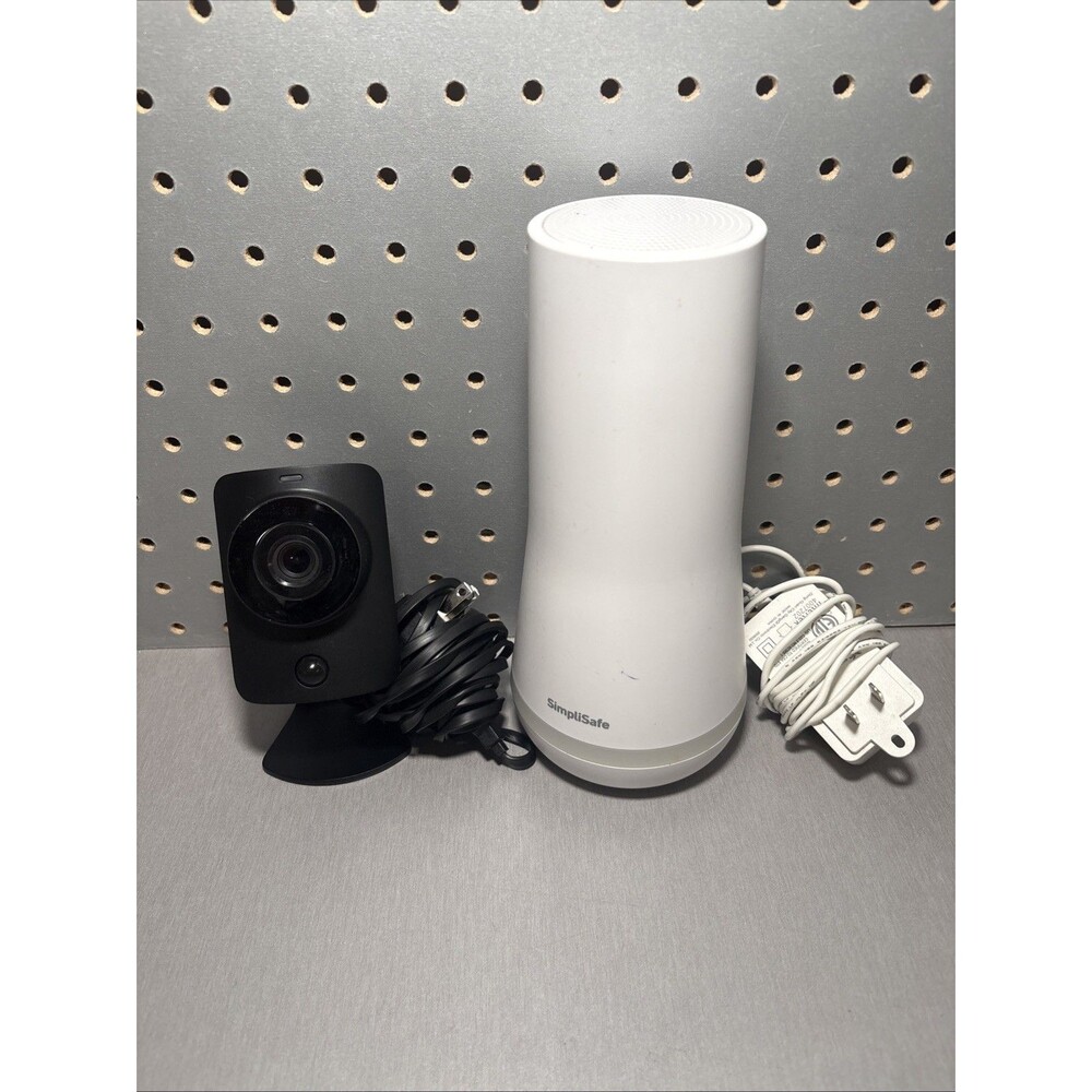 SimpliSafe SSCM2 SimpliCam Indoor Wireless Security Camera HD 1080p Black W Base